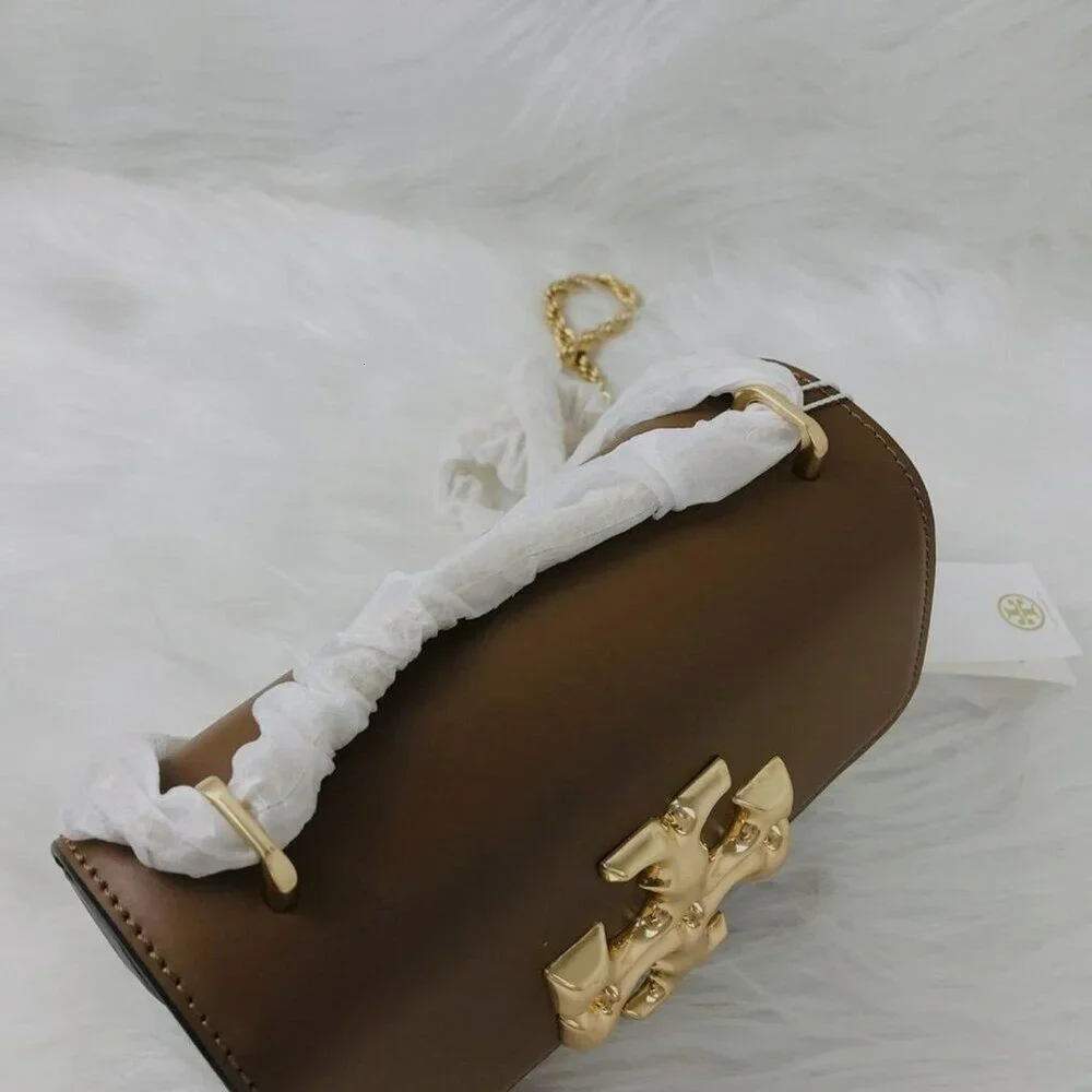 Brand New Tory Burch Small Eleanor Bag In Brown - Picture 3 of 11